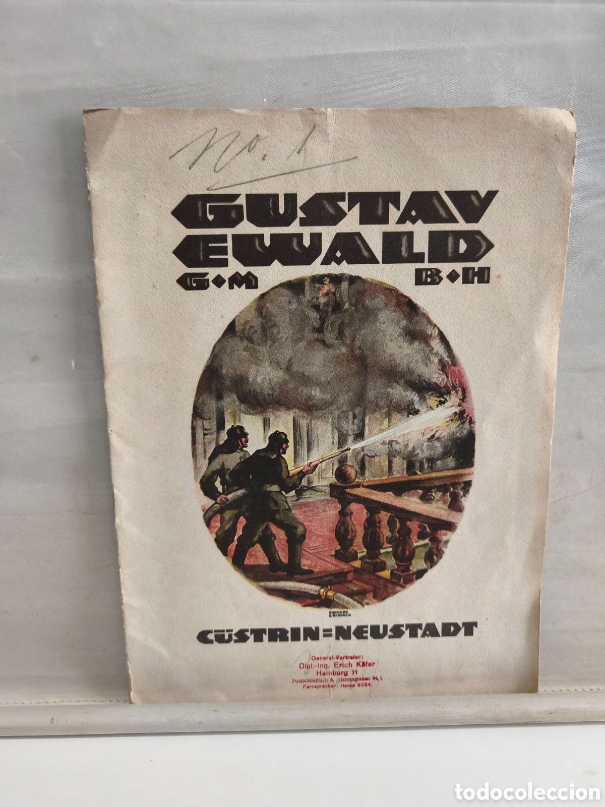 Advertising Catalogs: GUSTAV EWALD GMBH. APARATOS CONTRA INCENDIOS. BERLIN. ILUSTRADO