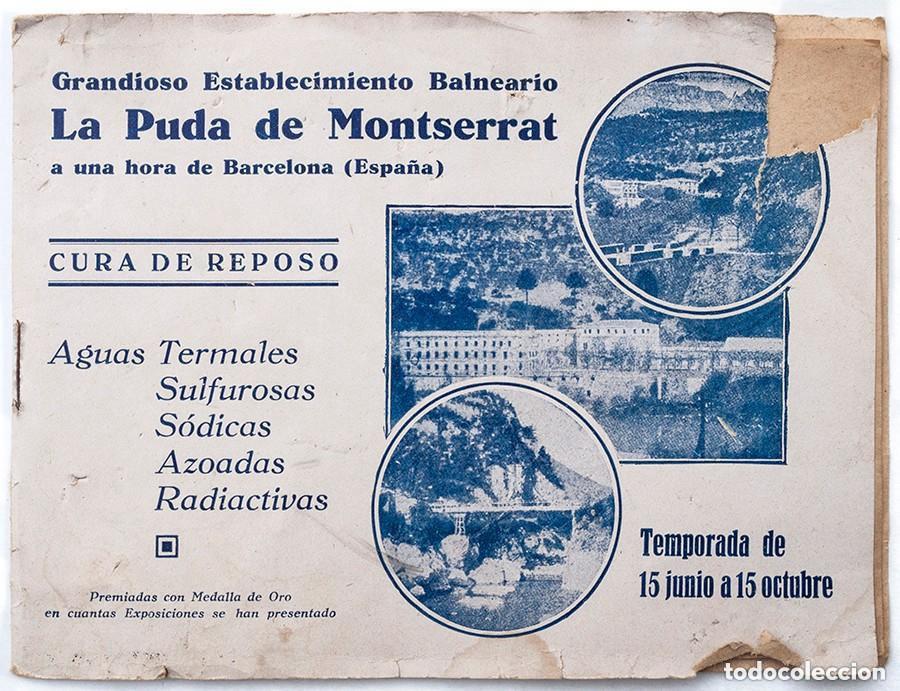 Cat&aacute;logos publicitarios: Antiguo folleto Balneario La Puda de Montserrat