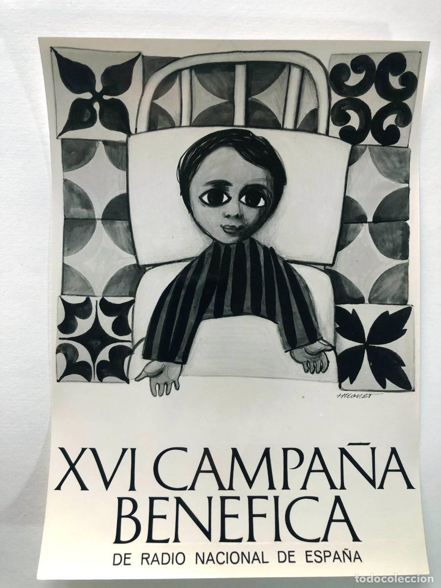 Cat&aacute;logos publicitarios: AFFICHE FOTOGR&Aacute;FICO 1964 / RADIO NACIONAL - CAMPA&Ntilde;A BENEFICA / ENRIC HUGUET - BARCELONA