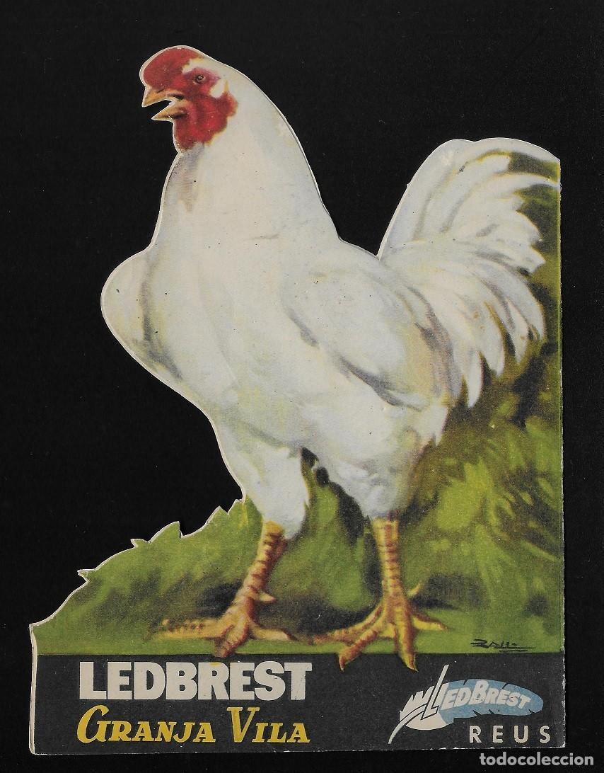 Cat&aacute;logos publicitarios: 6018S - ANTIGUO FOLLETO PUBLICITARIO -TROQUELADO LEDBREST GRANJA VILA REUS -T.G.. SOLER BARCELONA
