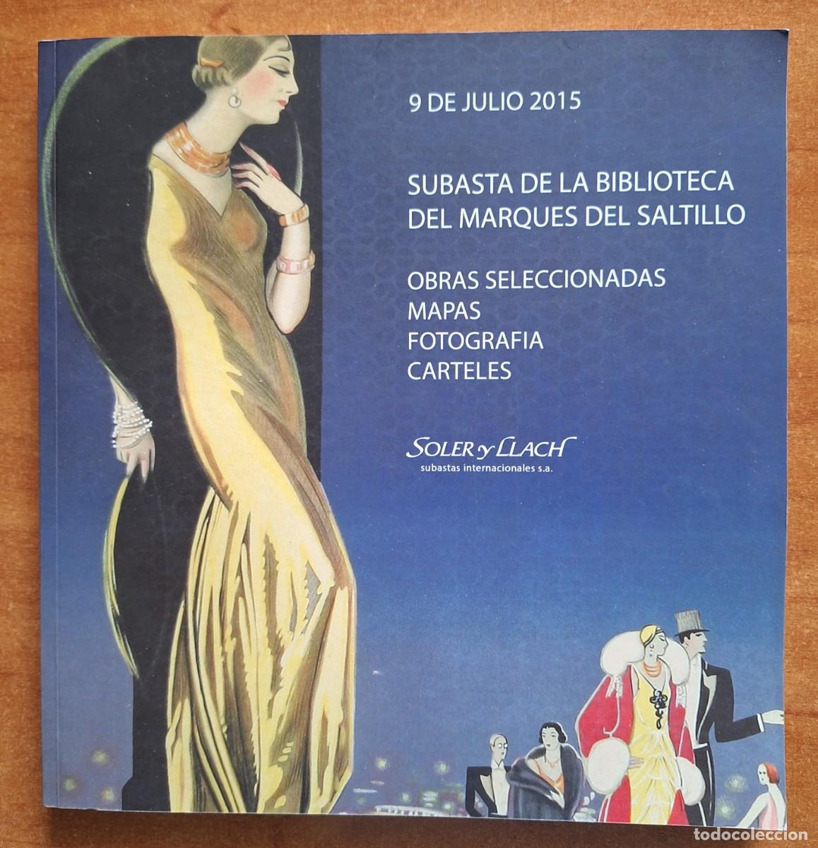 Cat&aacute;logos publicitarios: CATALOGO SUBASTA DE LA BILIOTECA DEL MARQUES DEL SALTILLO