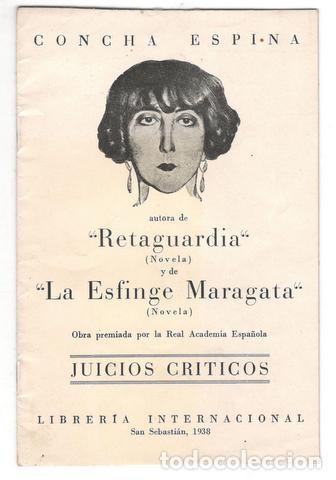 Cat&aacute;logos publicitarios: Cat&aacute;logo Publicitario de Concha Espina - Juicios Cr&iacute;ticos (1938)