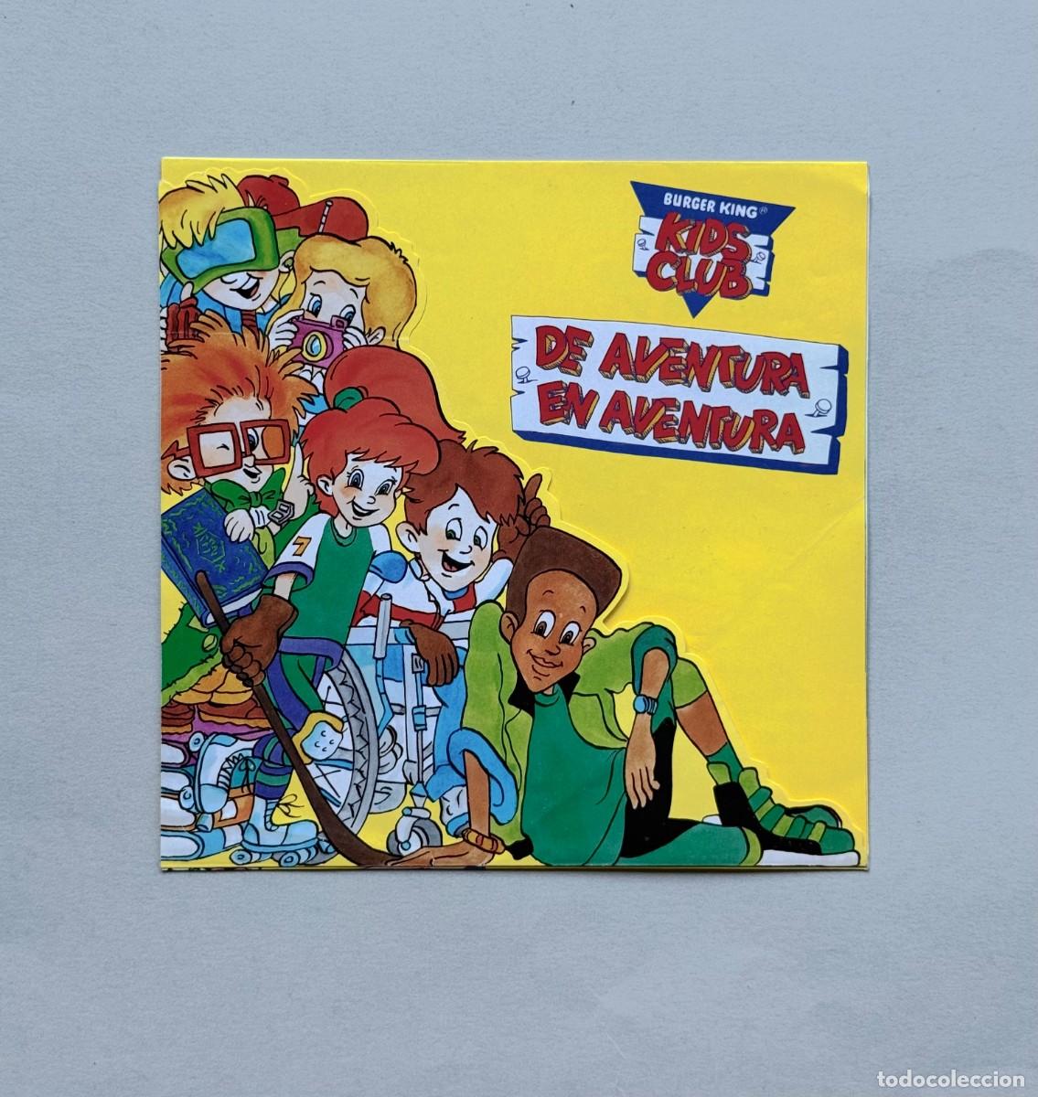Cat&aacute;logos publicitarios: Antiguo folleto Publicitario Kids Club. Burger King.