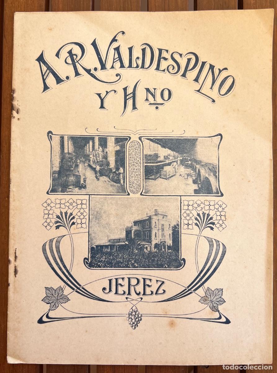 Cat&aacute;logos publicitarios: Cat&aacute;logo de vinos A. R. Valdespino y Hno. - Jerez de la Frontera - A&ntilde;os 10/20