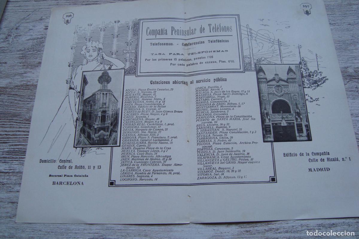 Cat&aacute;logos publicitarios: ANTIGUA PUBLICIDAD ESTACIONES SERVICIO COMPA&Ntilde;IA PENINSULAR TELEFONOS-JOSE RIBAS MUEBLES-PACAREU CIA.
