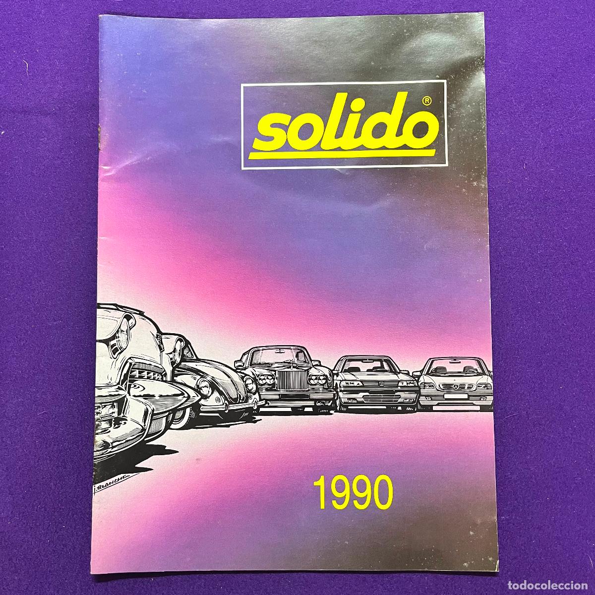Cat&aacute;logos publicitarios: FOLLETO CATALOGO DE SOLIDO. A&Ntilde;O 1990. MODELOS COCHES. ORIGINAL. 24 PAGINAS.