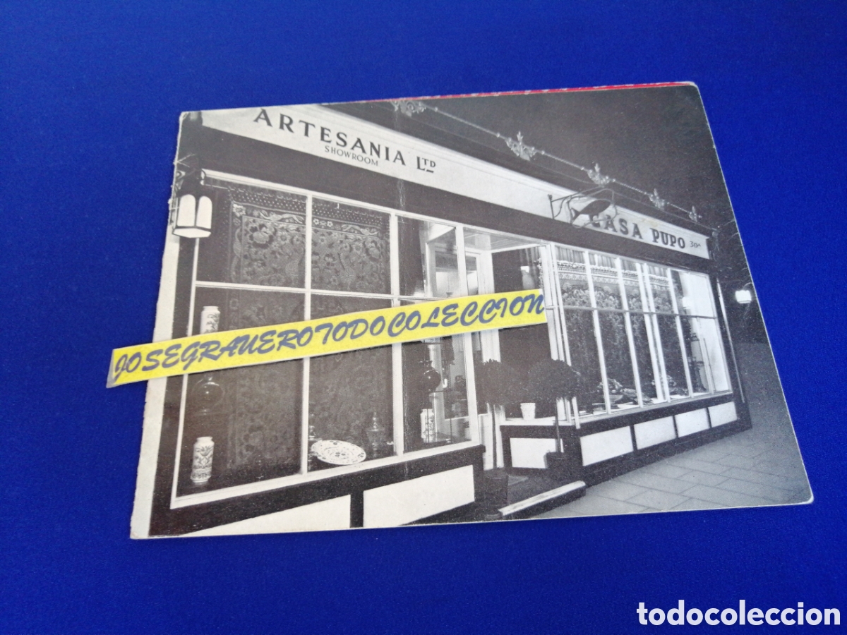 Cat&aacute;logos publicitarios: CASA PUPO (INGLATERRA) ARTESAN&Iacute;A PUBLICIDAD