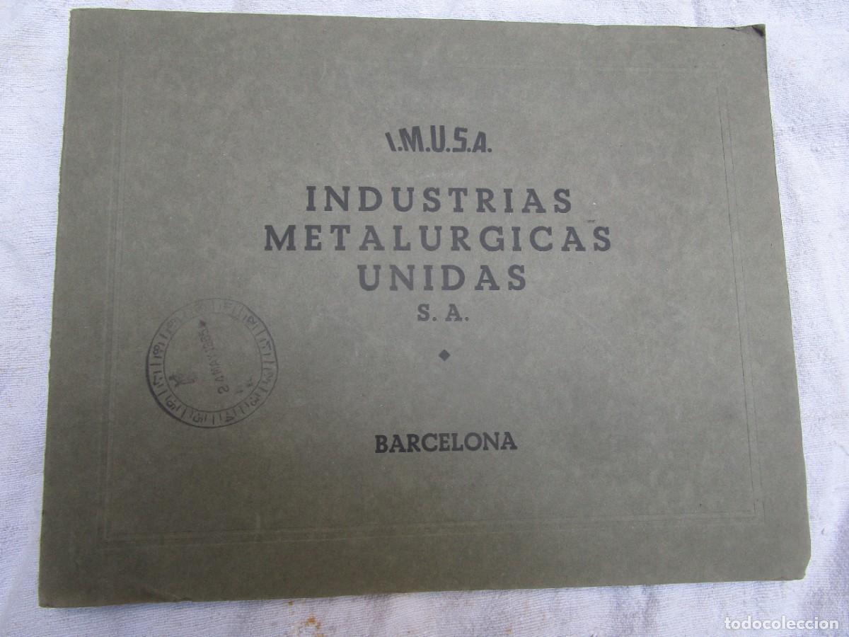 Cat&aacute;logos publicitarios: Metalurgia dom&eacute;stica - cat&aacute;logo fabril de I.M.U.S.A. 1953 - 80 hojas impresas a una cara - 29x23cm.