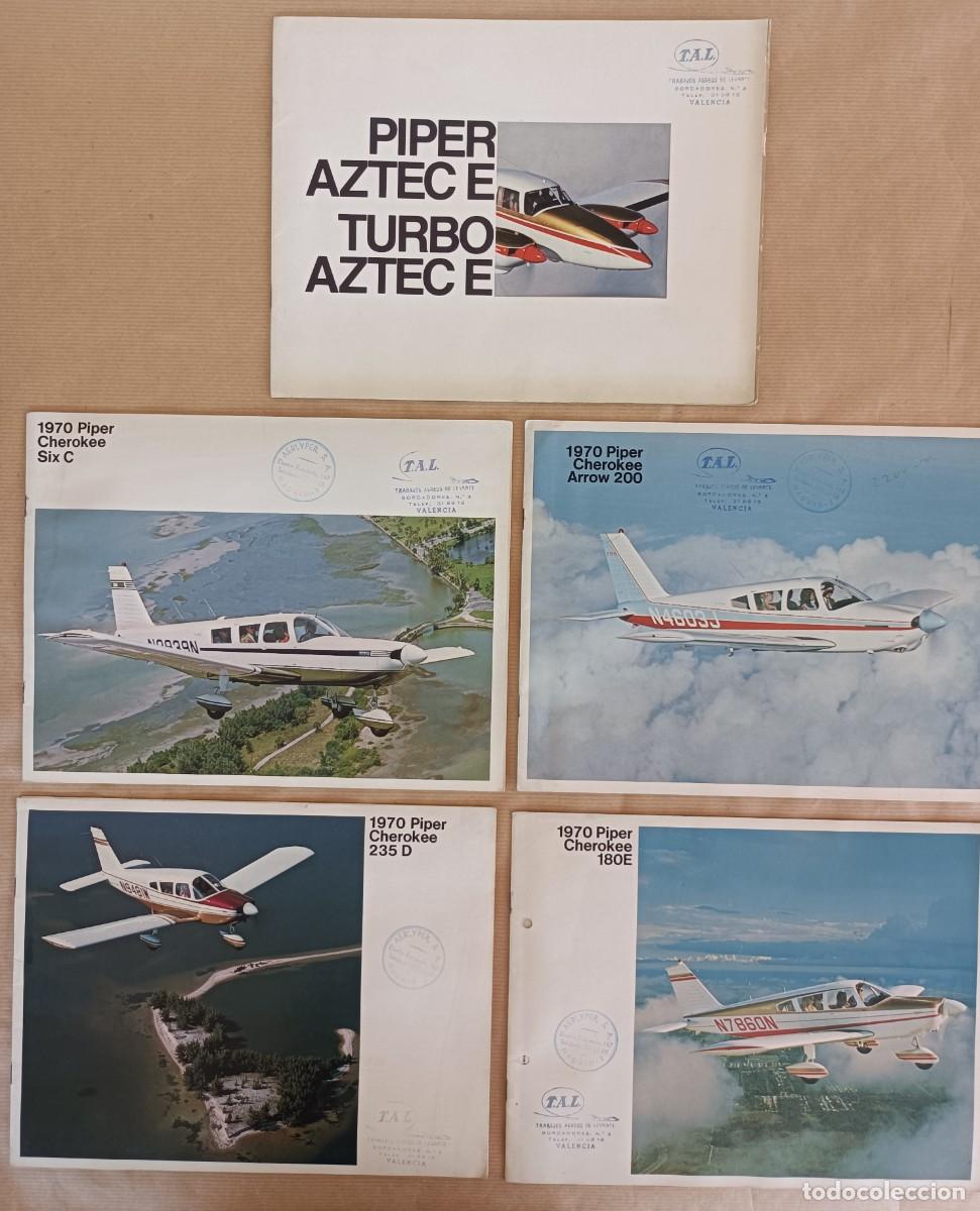 Cat&aacute;logos publicitarios: CINCO CAT&Aacute;LOGOS AVIONETAS PIPER - Foto 1