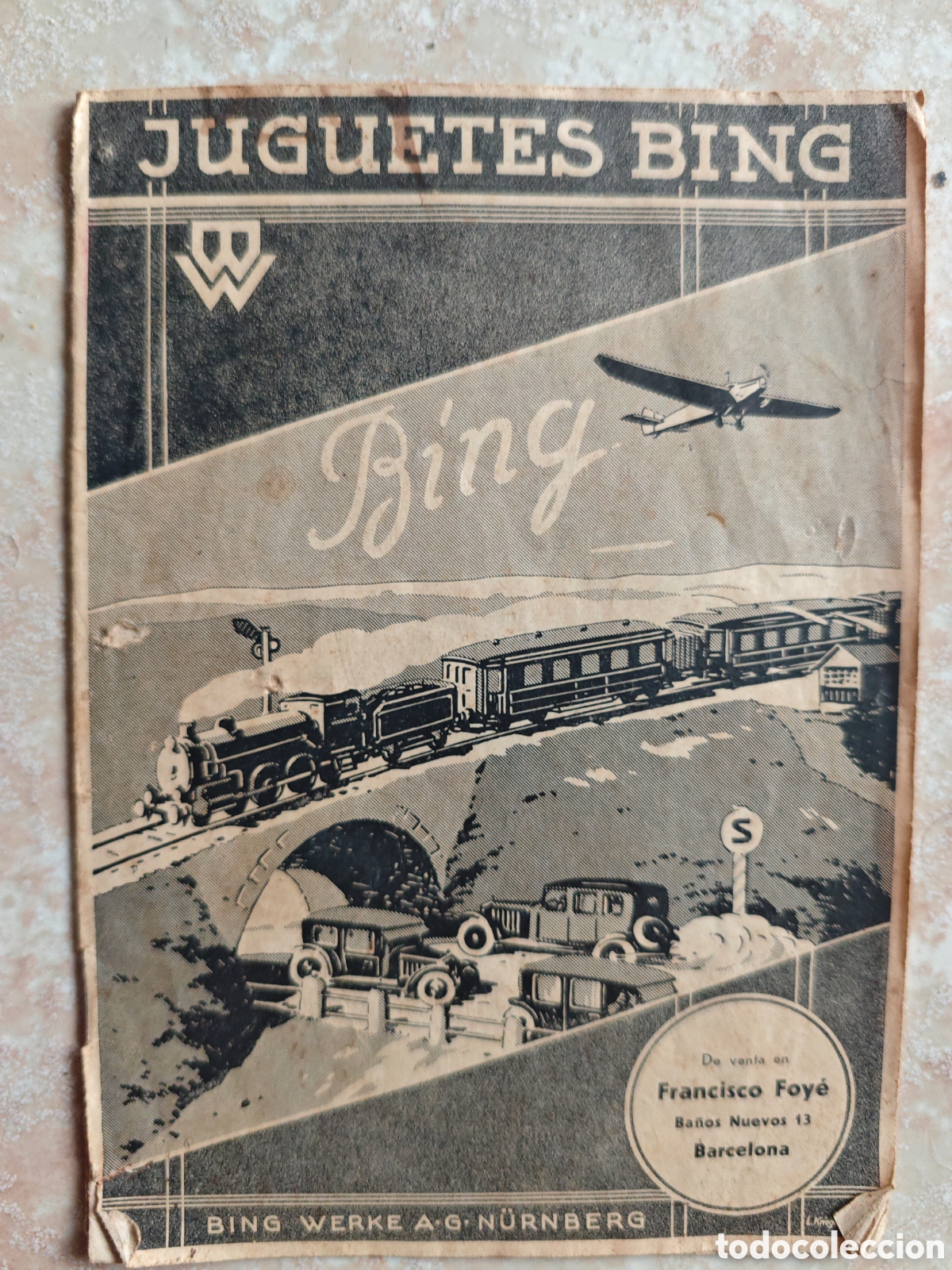 Cat&aacute;logos publicitarios: Antiguo Cat&aacute;logo Juguetes Bing N&uuml;rnberg - Ferrocarriles y Trenes - Completo - A&ntilde;os 20/30