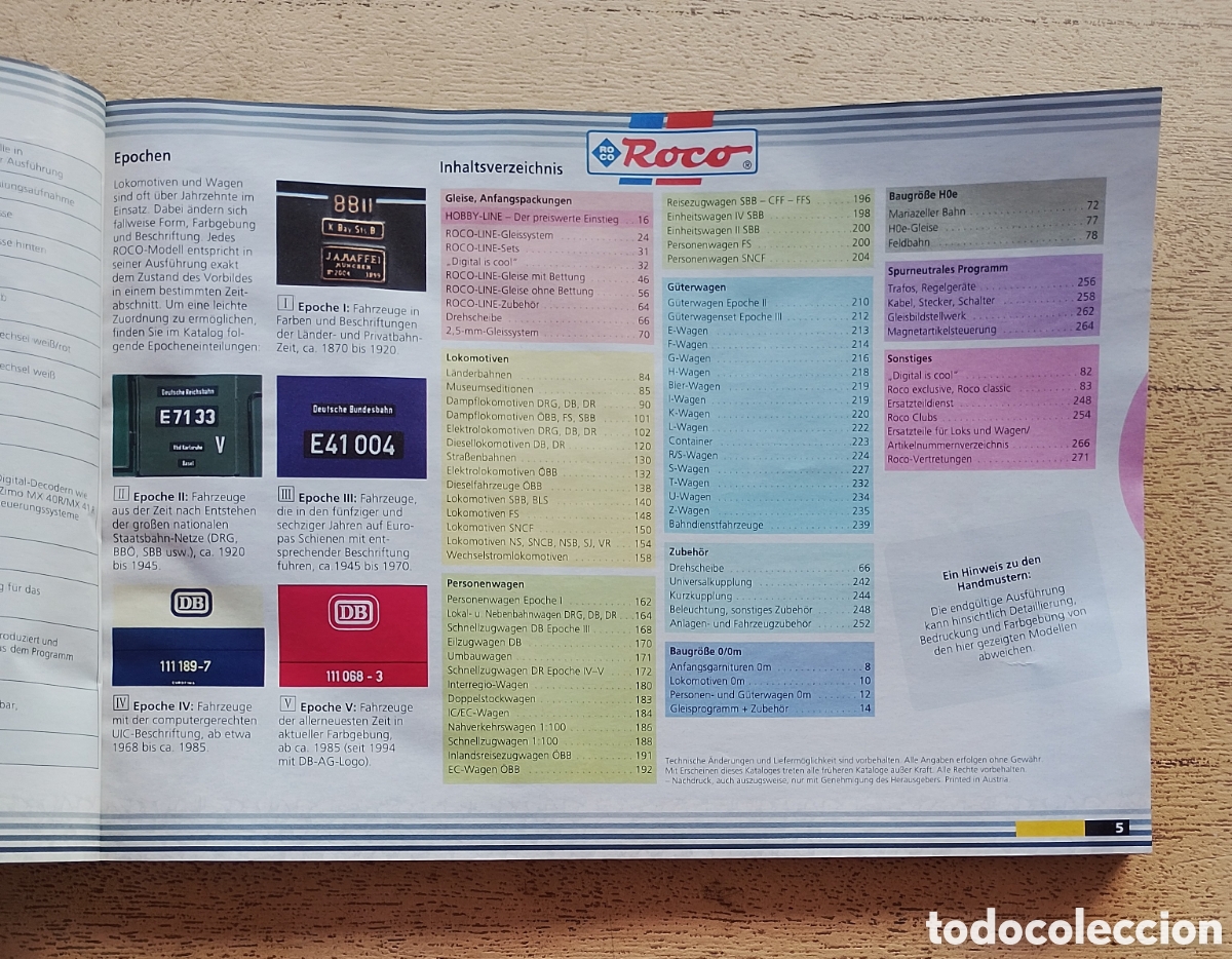 Cat&aacute;logos publicitarios: Roco 97 / 98 HO Cat&aacute;logo - Foto 3