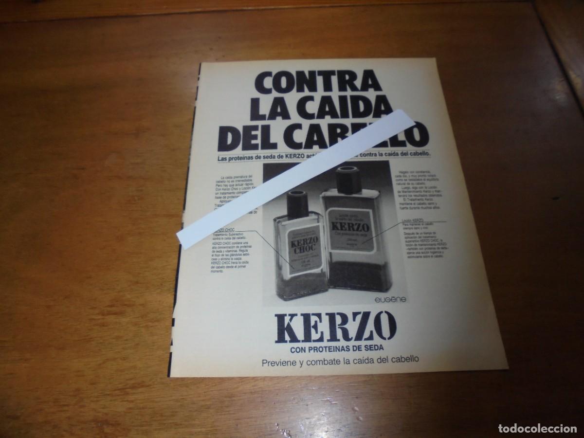 Cat&aacute;logos publicitarios: PUBLICIDAD 1987: KERZO. COMBATE LA CA&Iacute;DA DEL CABELLO.