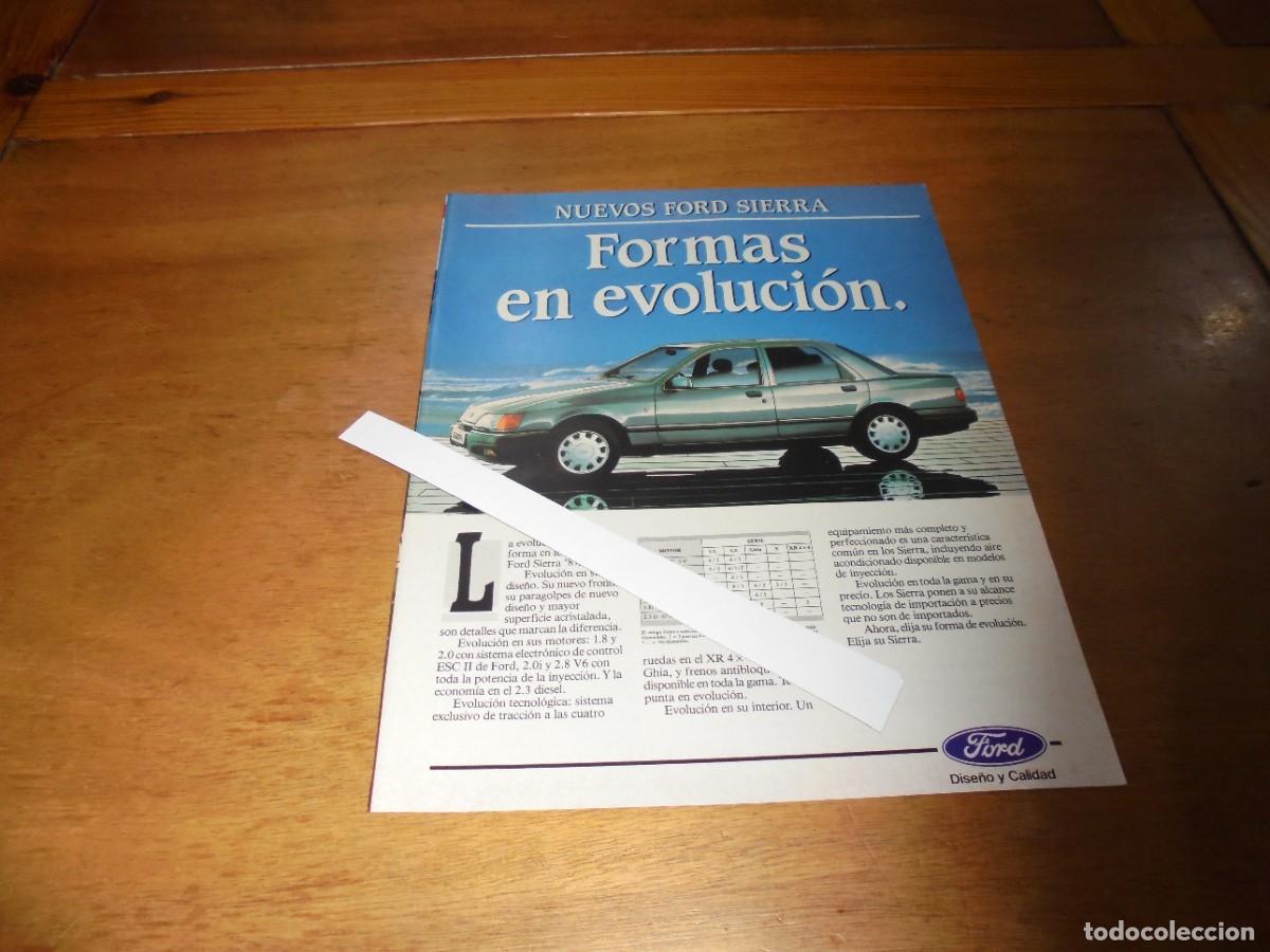 Cat&aacute;logos publicitarios: PUBLICIDAD 1987: NUEVOS FORD SIERRA.