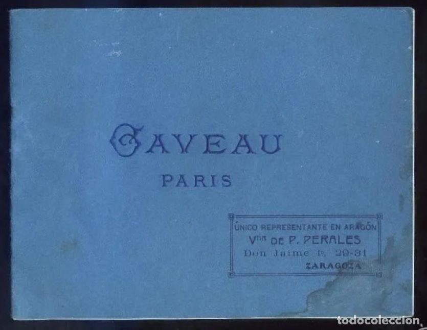 Cat&aacute;logos publicitarios: Zaragoza. Pianos *Gaveau, Par&iacute;s* Representante en Arag&oacute;n *Vda. de P. Perales* 24 p&aacute;gs.