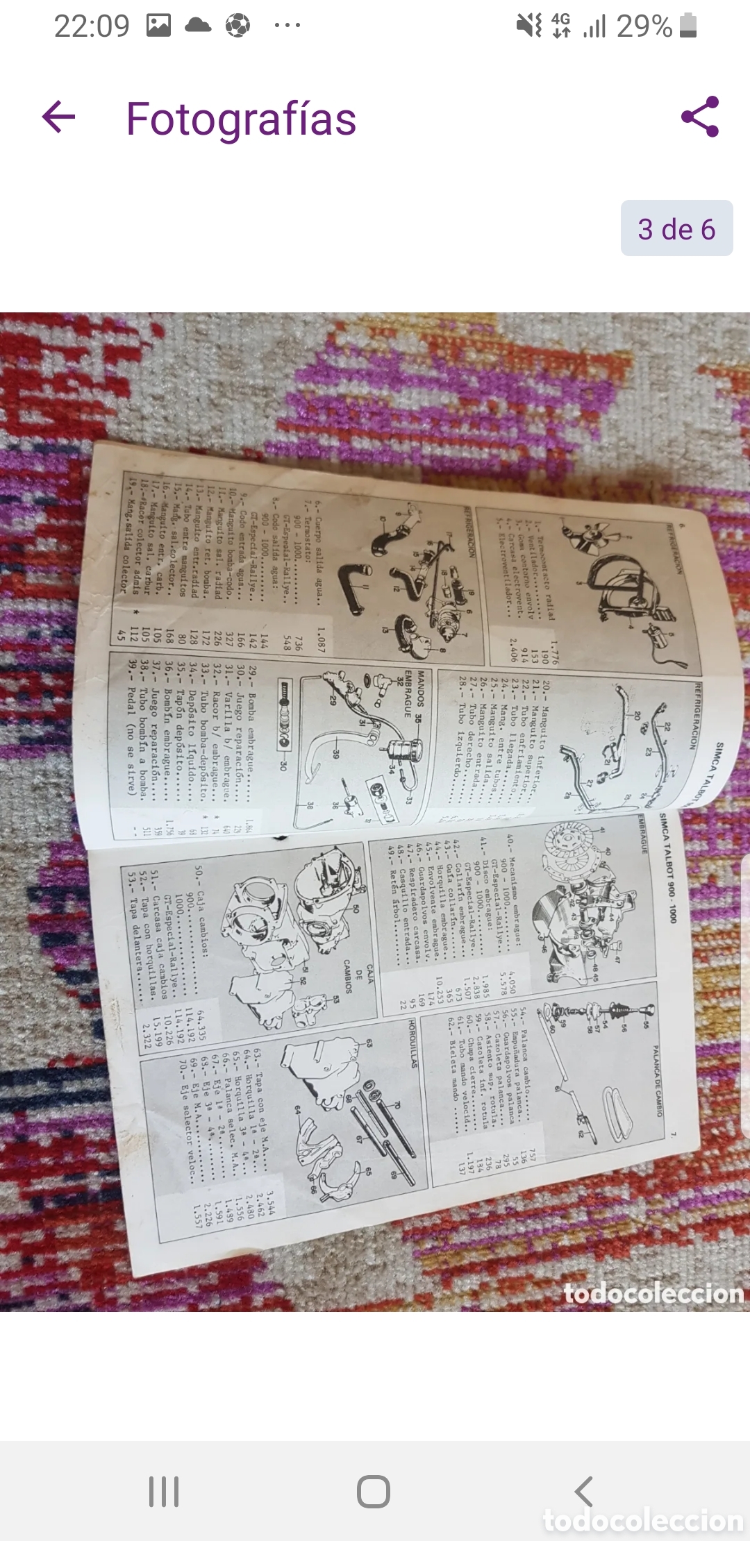Cat&aacute;logos publicitarios: Catalogo de Simca 1000 - Foto 3