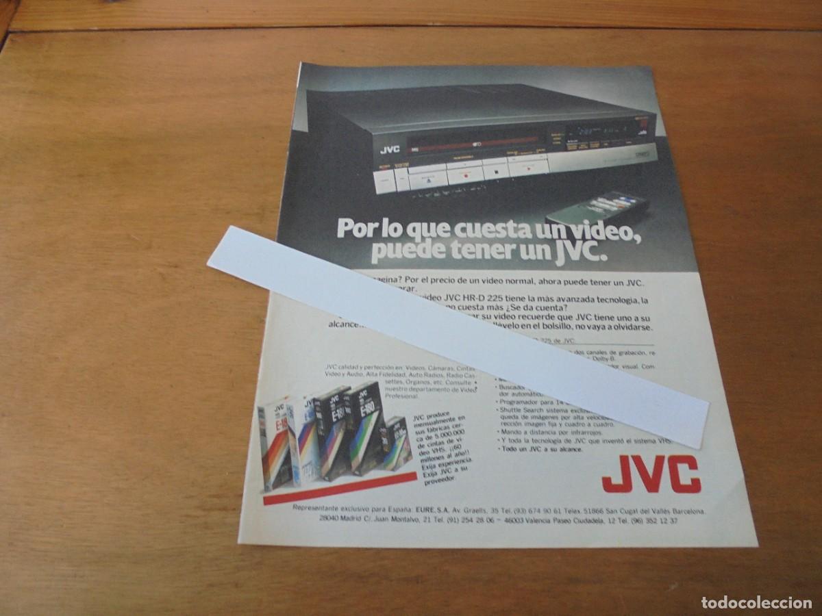 Cat&aacute;logos publicitarios: PUBLICIDAD 1984: VIDEO JVC