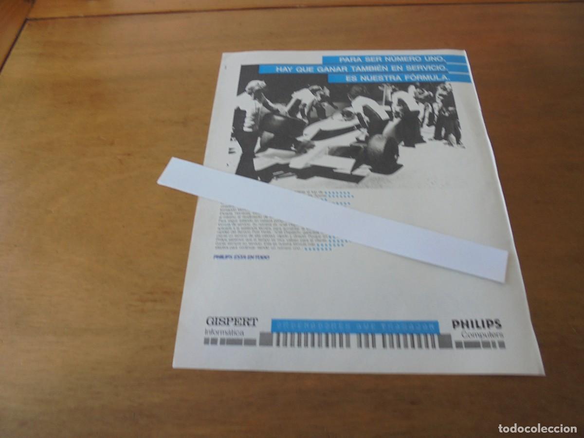 Cat&aacute;logos publicitarios: PUBLICIDAD 1984: PHILIPS COMPURTER. GISPERT INFORM&Aacute;TICA.