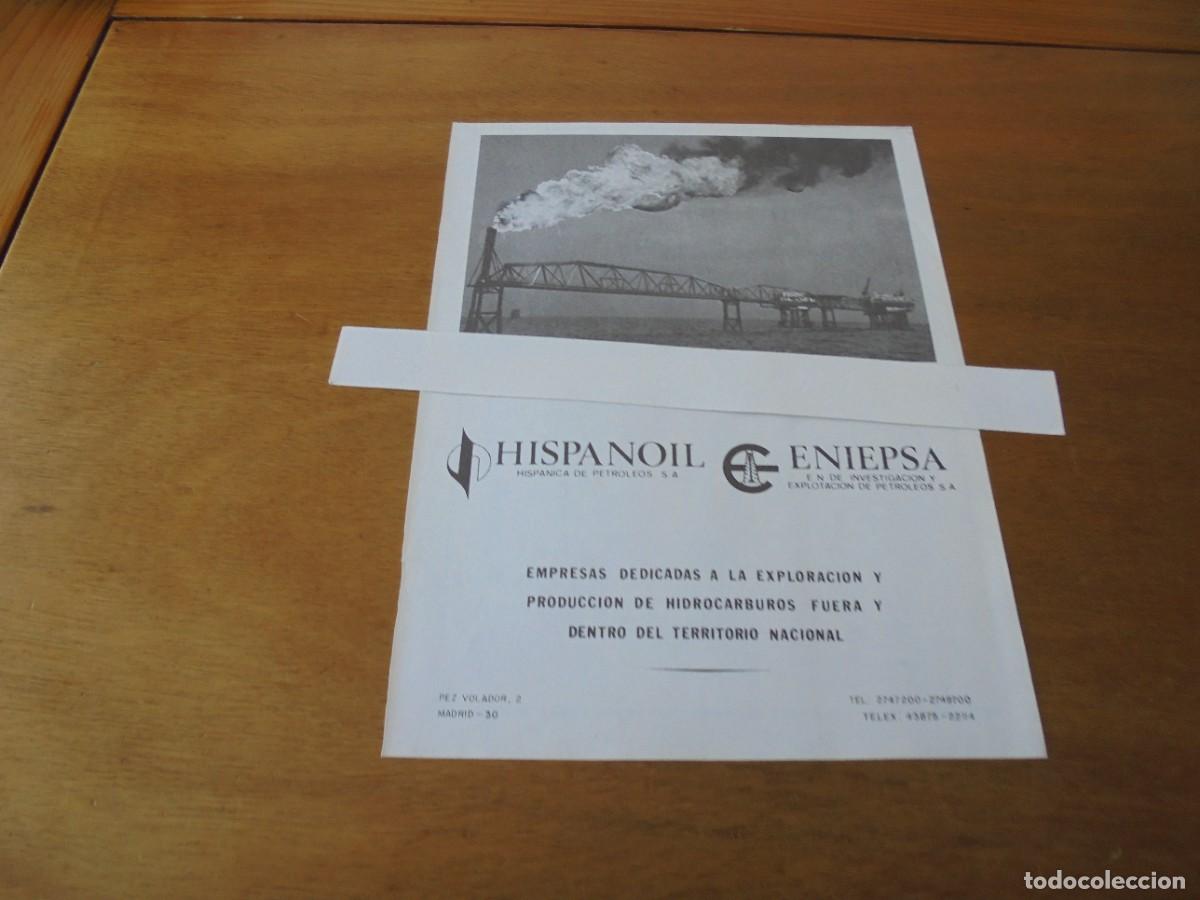 Cat&aacute;logos publicitarios: PUBLICIDAD 1979: HISPANOIL HISP&Aacute;NICA DE PETROLEOS S.A., ENIEPSA / GENIOL / DANONE.