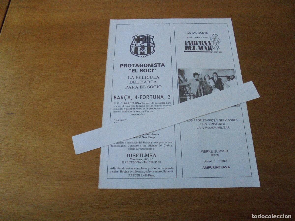 Cat&aacute;logos publicitarios: PUBLICIDAD 1979: TABERNA DEL MAR, AMPURIABRAVA. PEL&Iacute;CULA DEL BAR&Ccedil;A, PRODUCTORA DISFILMSA, BARCELONA.