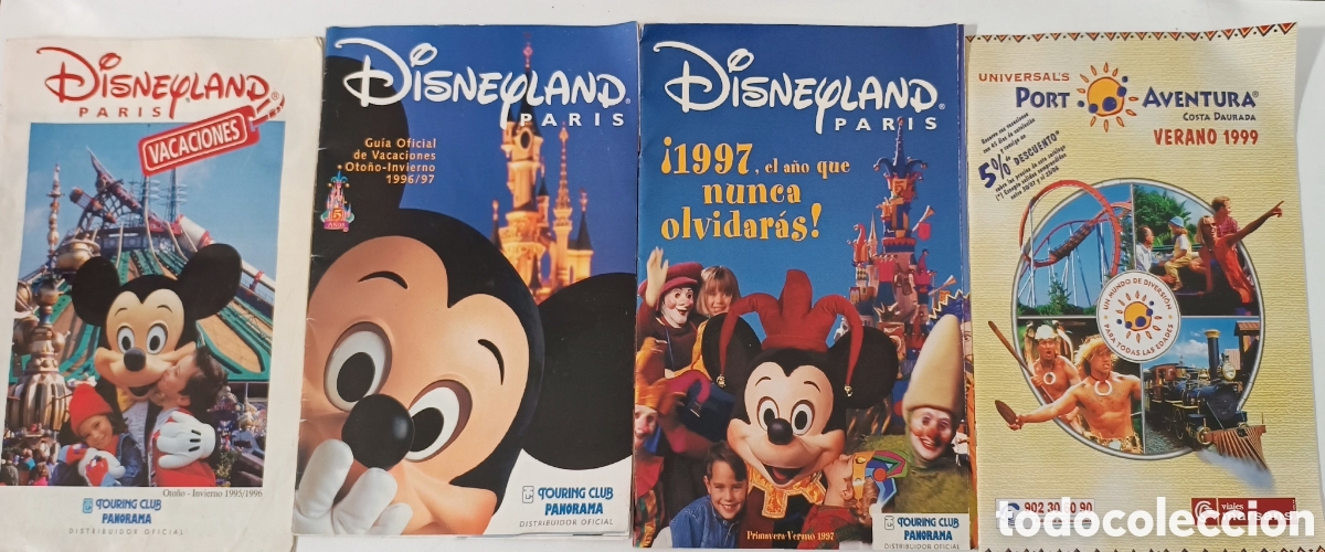 Cat&aacute;logos publicitarios: Euro Disney Port aventura gu&iacute;as de los 90
