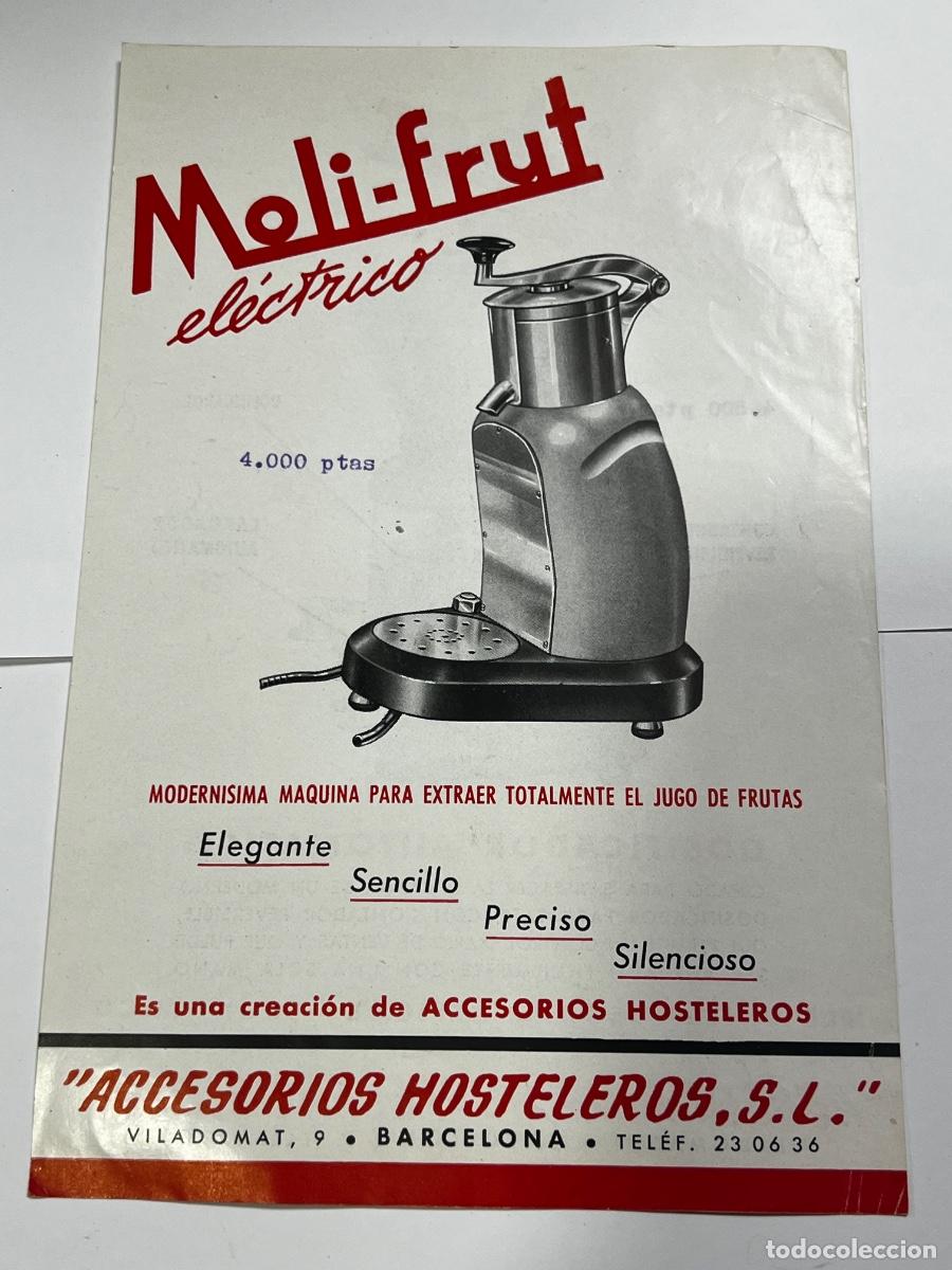 Cat&aacute;logos publicitarios: FOLLETO PUBLICITARIO. DOSI-BAR. DOSIFICADOR AUTOM&Aacute;TICO. MOL&Iacute;-FRUT. ACCESORIOS HOSTELEROS S.L.