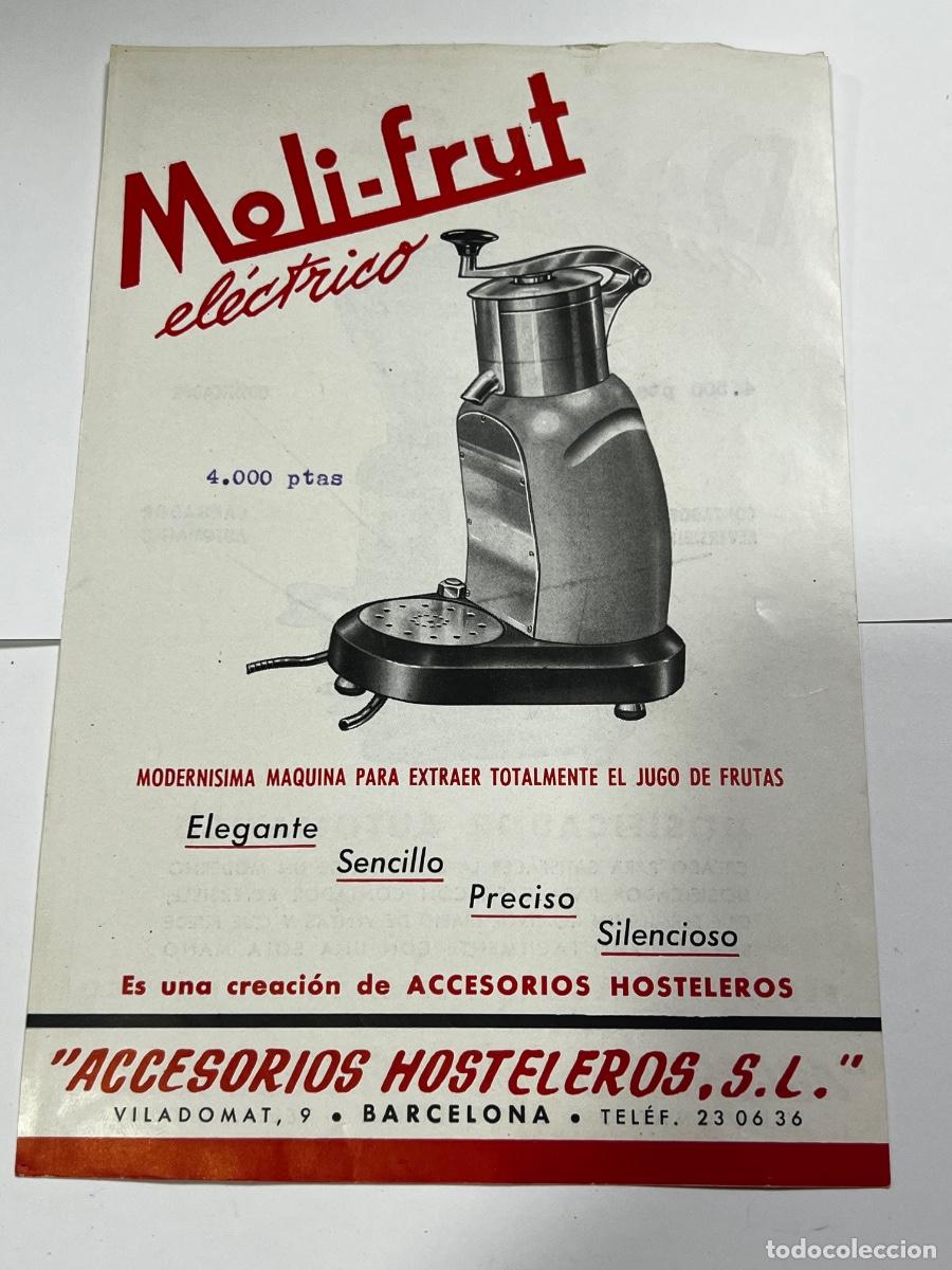 Cat&aacute;logos publicitarios: FOLLETO PUBLICITARIO. DOSI-BAR. DOSIFICADOR AUTOM&Aacute;TICO. MOL&Iacute;-FRUT. ACCESORIOS HOSTELEROS S.L.
