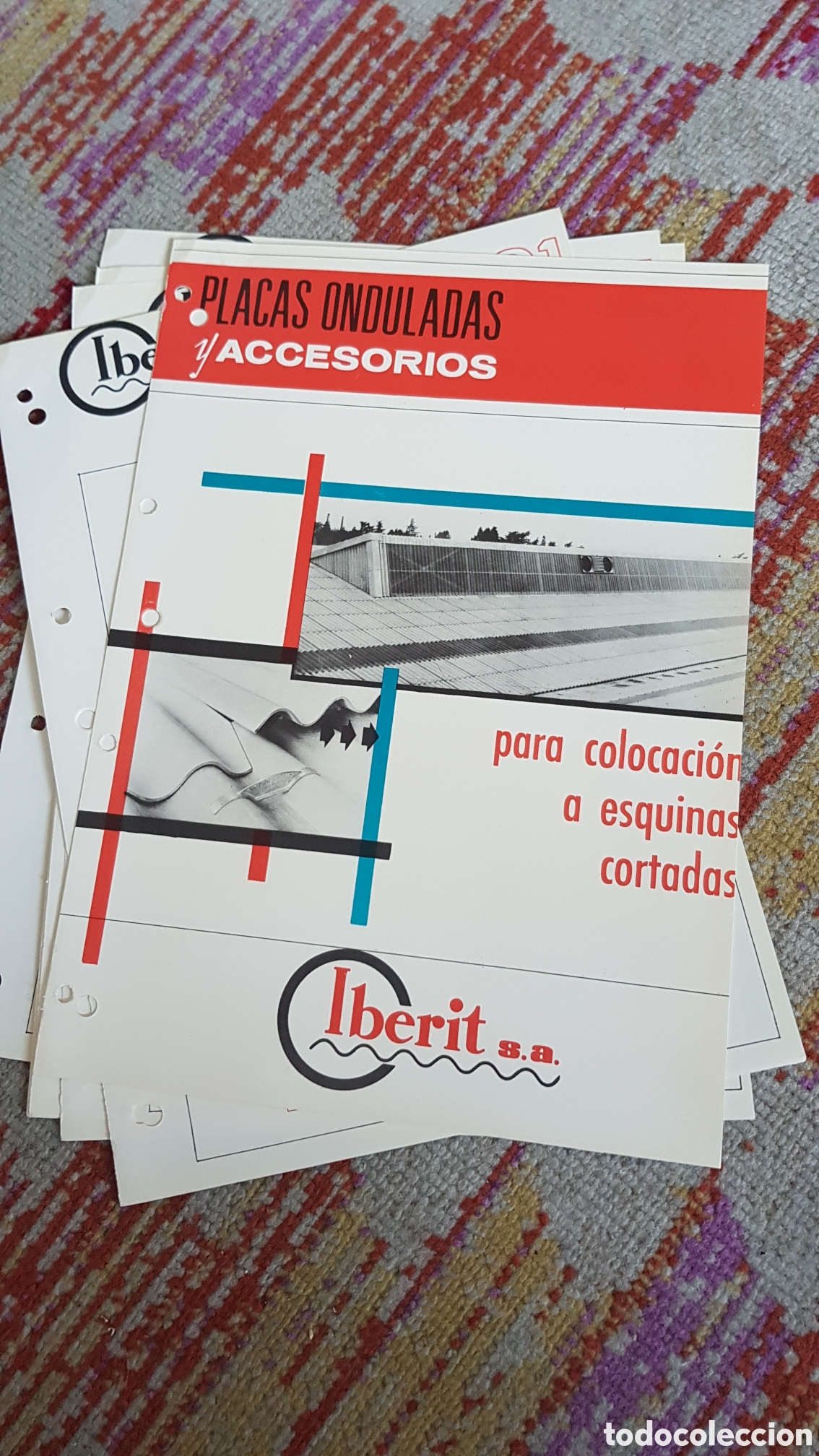 Cat&aacute;logos publicitarios: Folleto Placas Onduladas Iberit S.A
