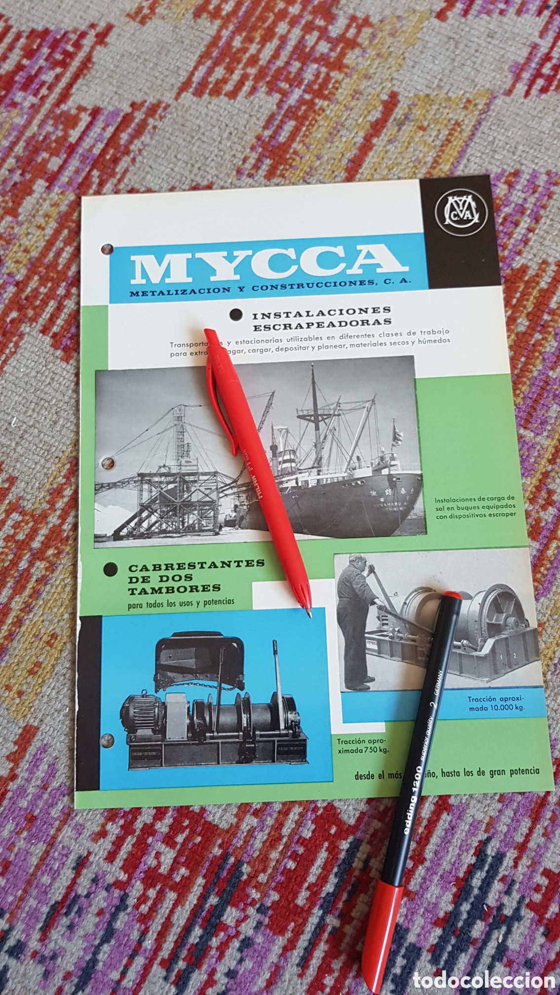 Cat&aacute;logos publicitarios: Catalogo MYCCA Metalizacion y construcciones C.A