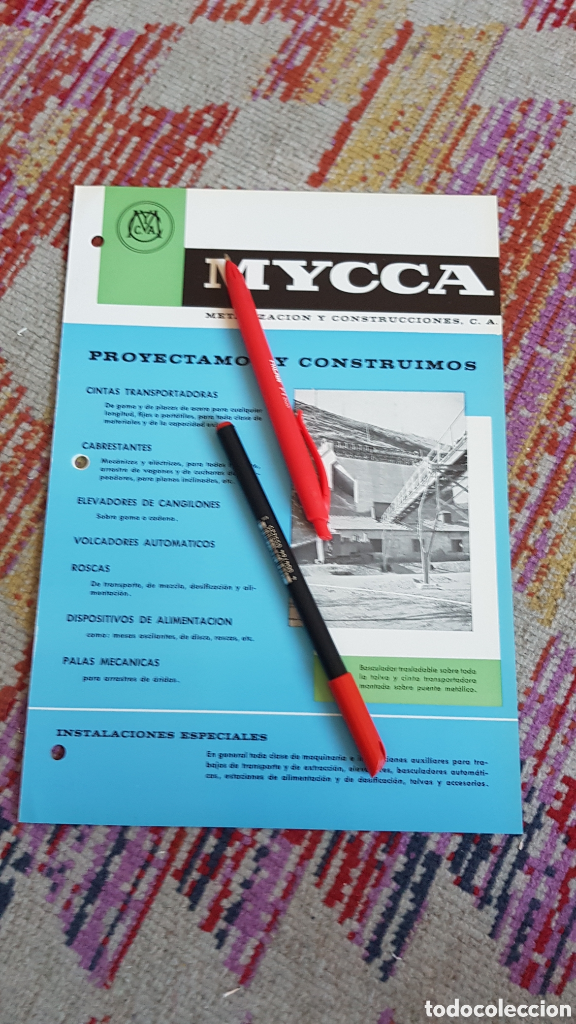 Cat&aacute;logos publicitarios: Mycca metalizacion y construcciones C.A Madrid