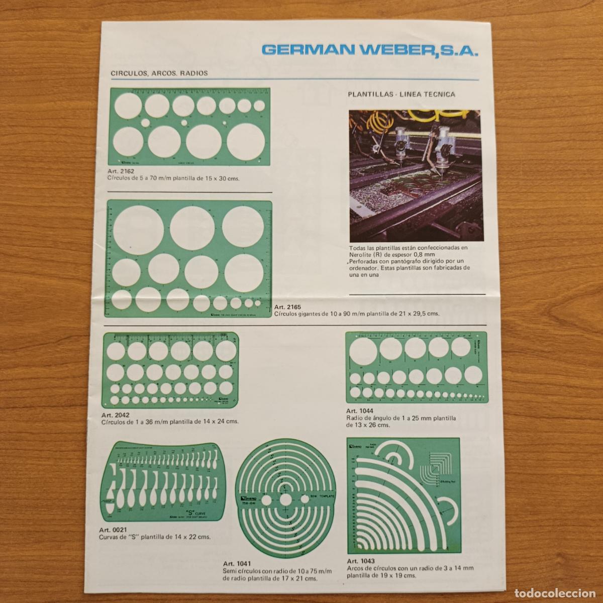 Cat&aacute;logos publicitarios: CATALOGO DE PLANTILLAS GERMAN WEBBER S.A. DIBUJO, PLANOS, MOBILIARIO, CIRCUITOS IMPRESOS