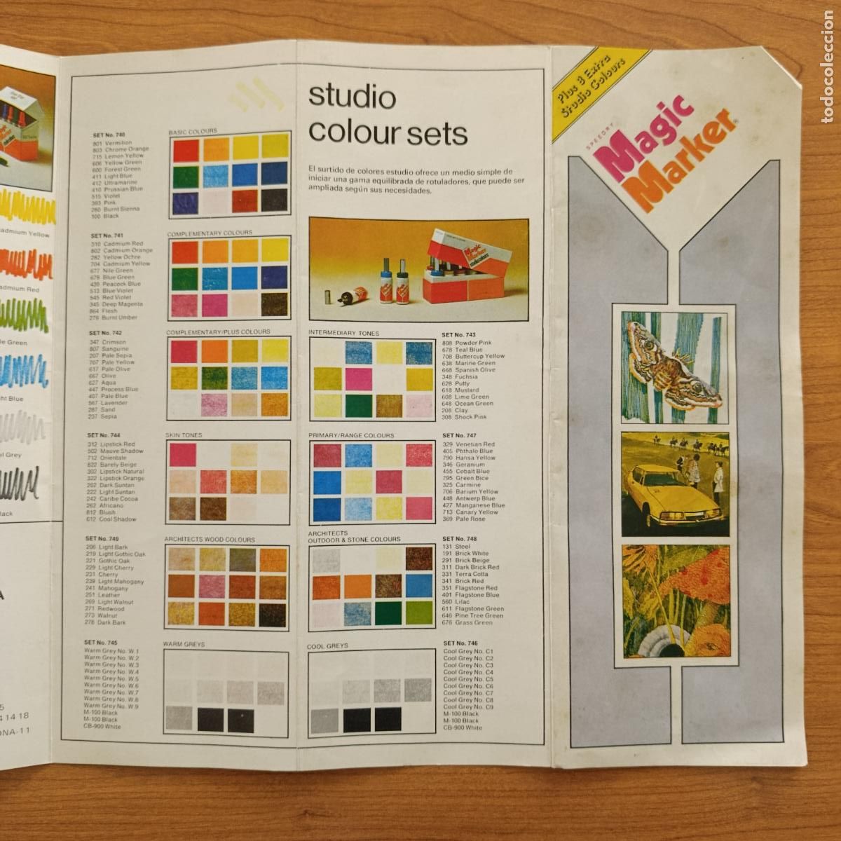 Cat&aacute;logos publicitarios: CATALOGO DE COLORES PARA ROTULADORES MAGIC MARKER