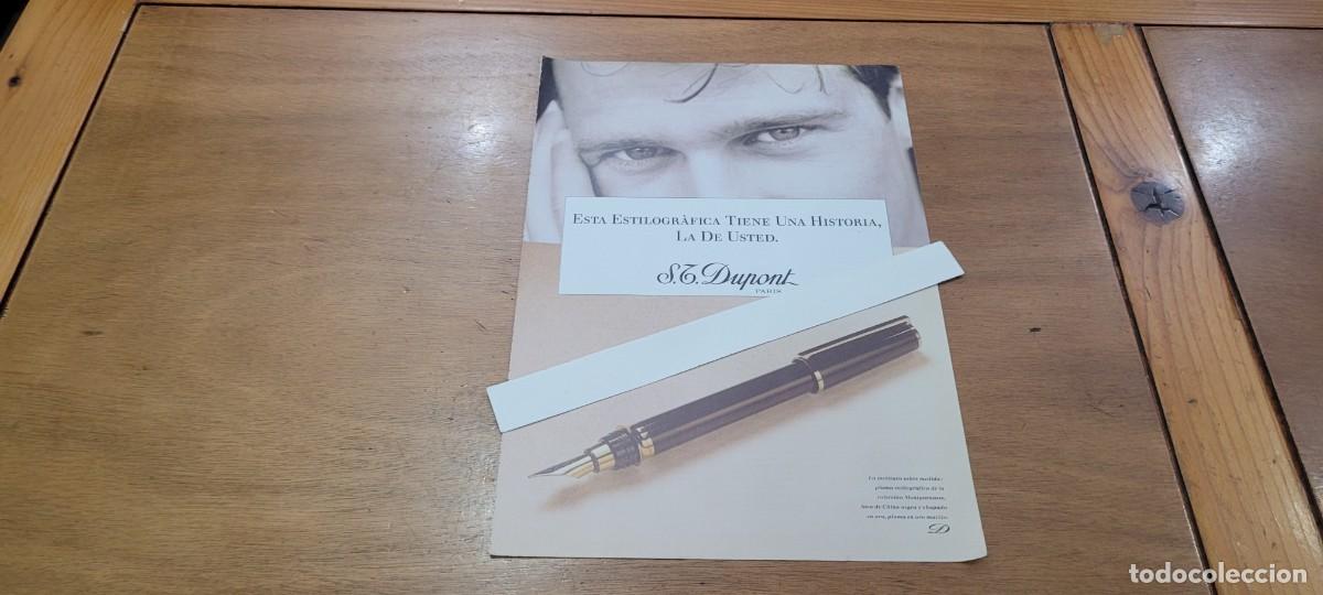 Cat&aacute;logos publicitarios: PUBLICIDAD 1990: PLUMA ESTILOGR&Aacute;FICA ST. DUPONT.