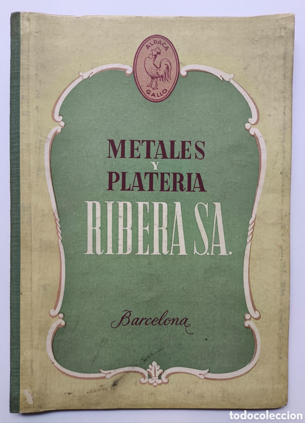 Cat&aacute;logos publicitarios: PLATA PLATER&Iacute;A CAT&Aacute;LOGO CUBERTER&Iacute;A MARCA GALLO BARCELONA C. 1945