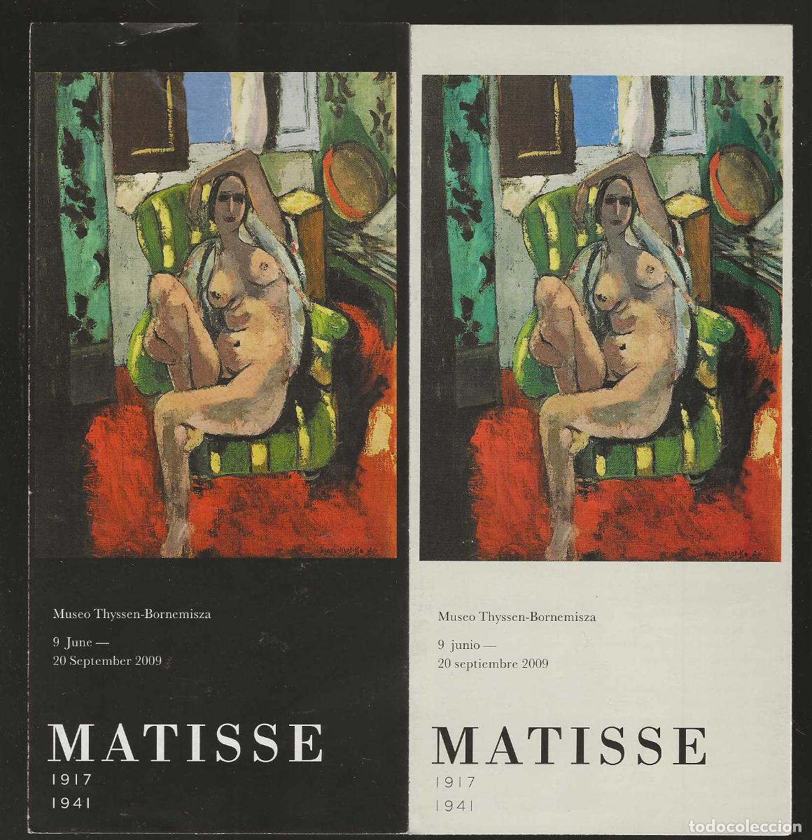 Cat&aacute;logos publicitarios: MUSEO THYSSEN- BORNEMISZA -- MATISSE ENTRE GUERRAS