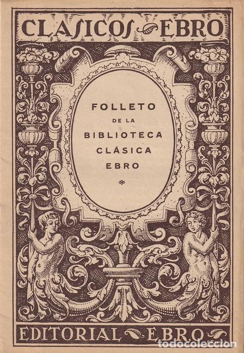 Werbekataloge: Presentaci&oacute;n Biblioteca Cl&aacute;sica Ebro 1939 Editorial Ebro Folleto publicitario promocional - 1&ordf; lista