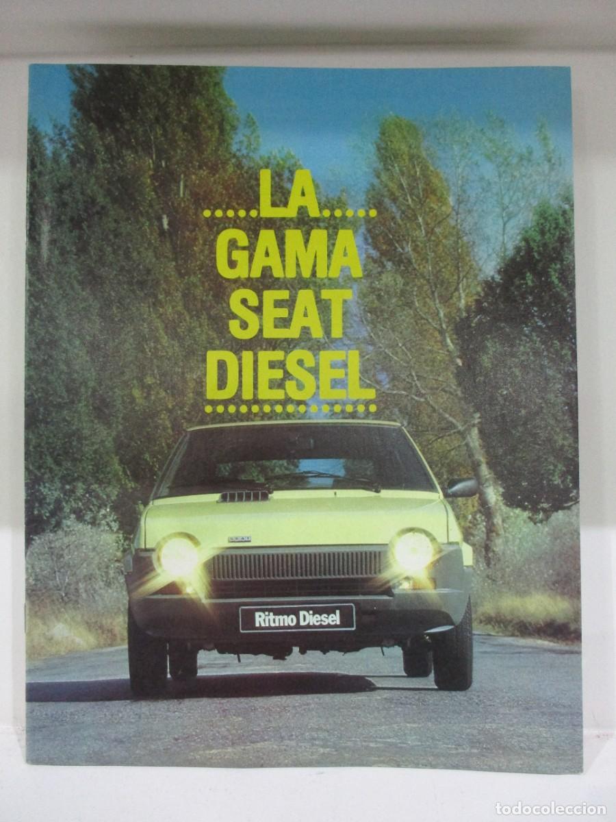 Werbekataloge: CATALOGO PUBLICITARIO ORIGINAL - GAMA SEAT DIESEL - 1980