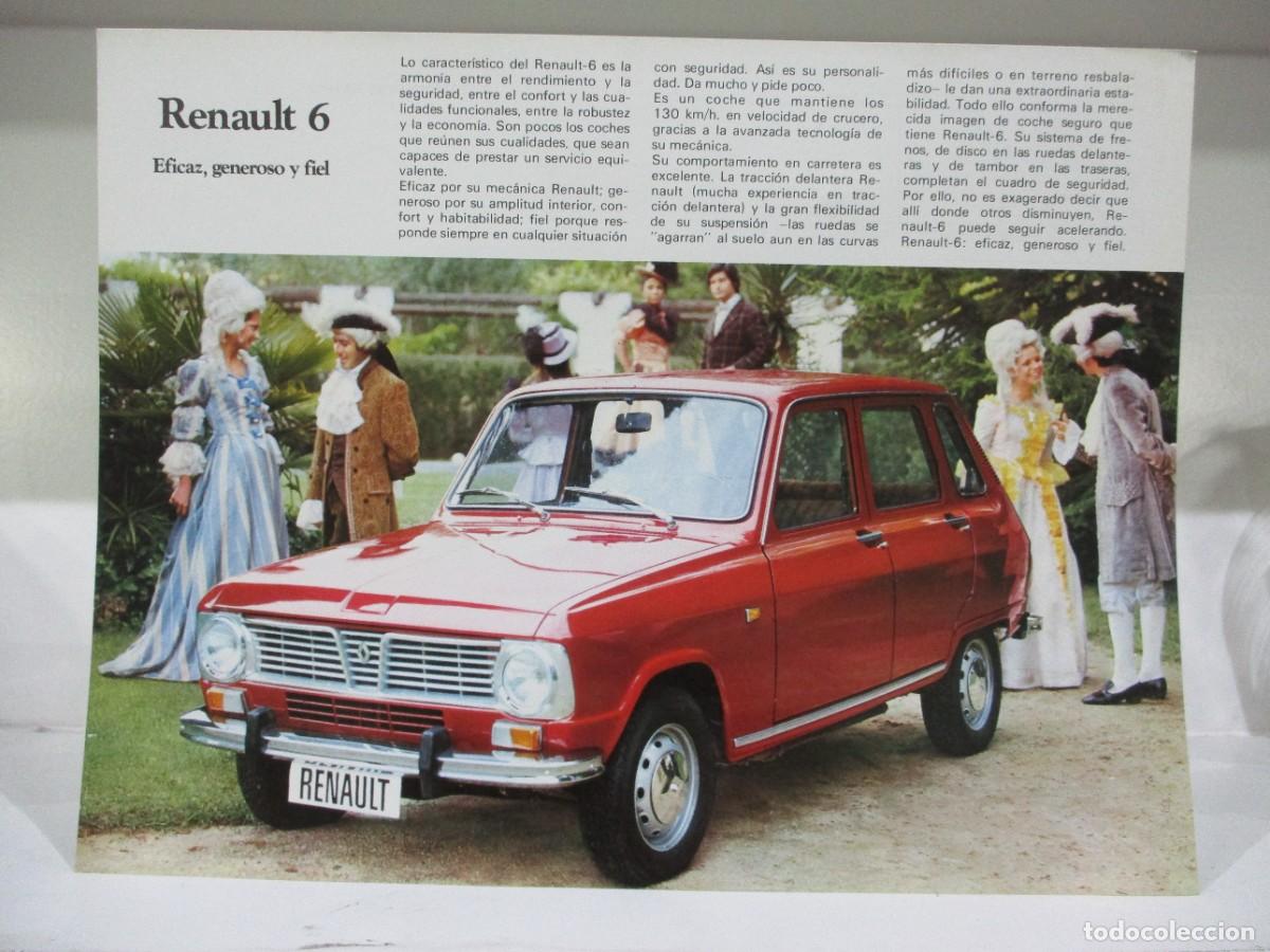 Cat&aacute;logos publicitarios: CATALOGO PUBLICITARIO ORIGINAL - RENAULT 6