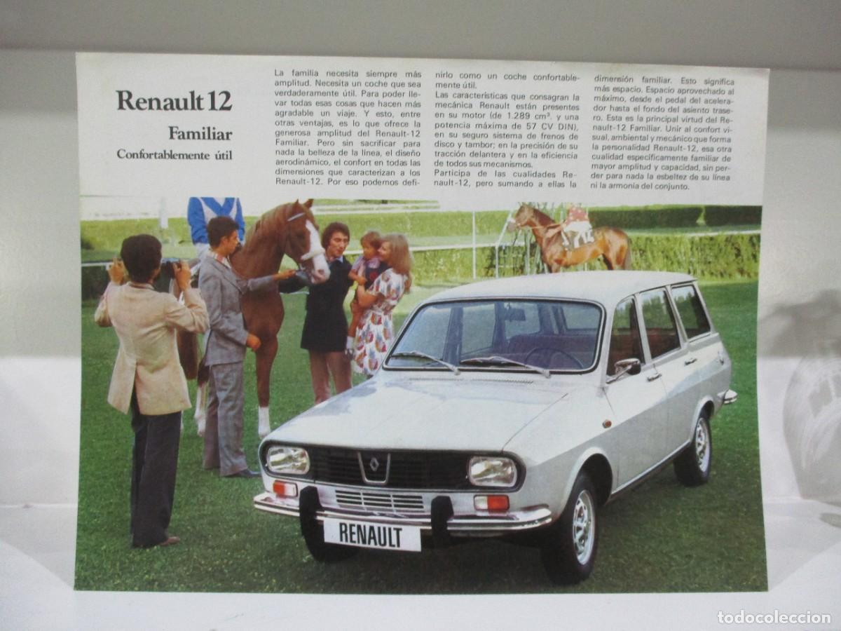 Catalogues publicitaires: CATALOGO PUBLICITARIO ORIGINAL - RENAULT 12 FAMILIAR