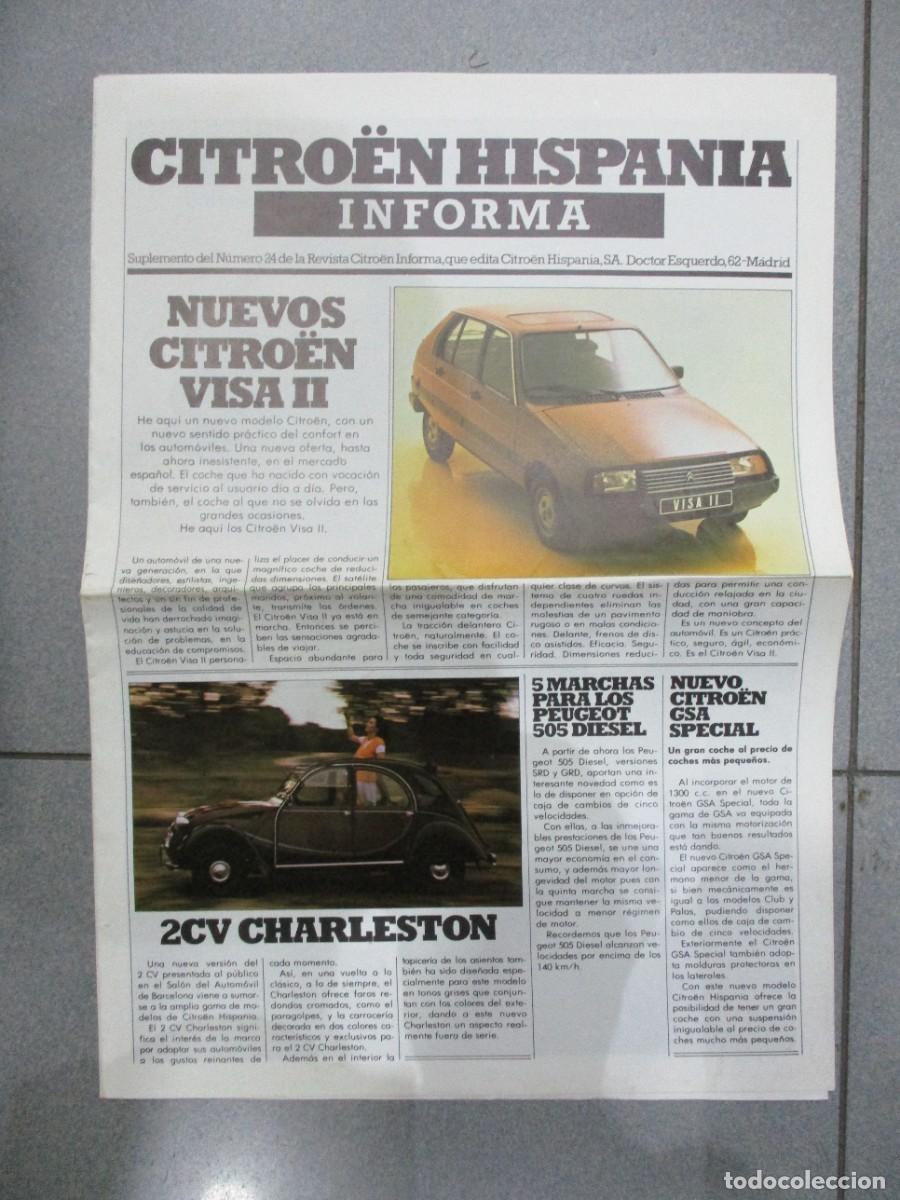 Cat&aacute;logos publicit&aacute;rios: CATALOGO PUBLICITARIO ORIGINAL - CITROEN HISPANIA INFORMA