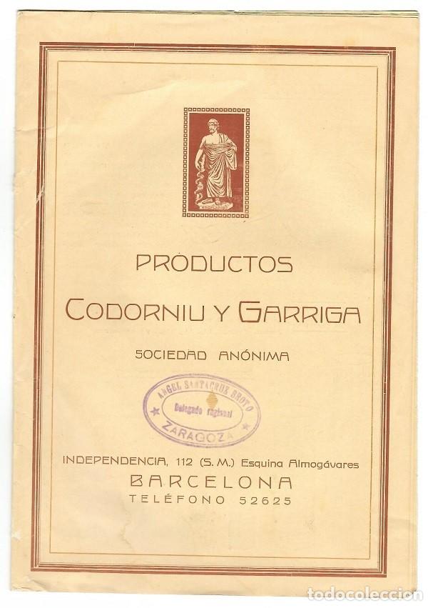 Advertising Catalogs: Productos Codorniu y Garriga &middot; Barcelona - Cat&aacute;logo de productos farmac&eacute;uticos