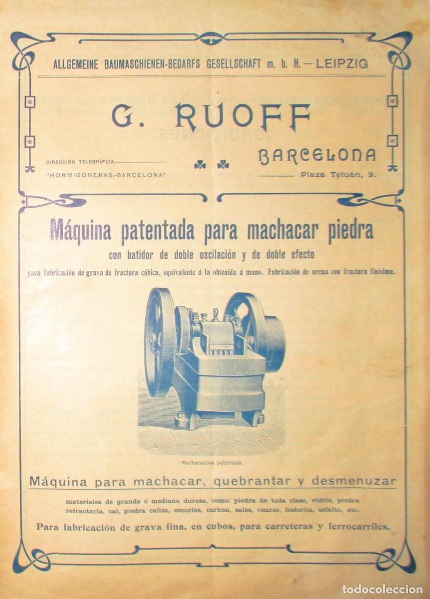 Cat&aacute;logos publicit&aacute;rios: CAT&Aacute;LOGO DE MAQUINARIA PARA FABRICACI&Oacute;N DE GRAVA G. RUOFF. PRINCIPIOS DE SIGLO XX.
