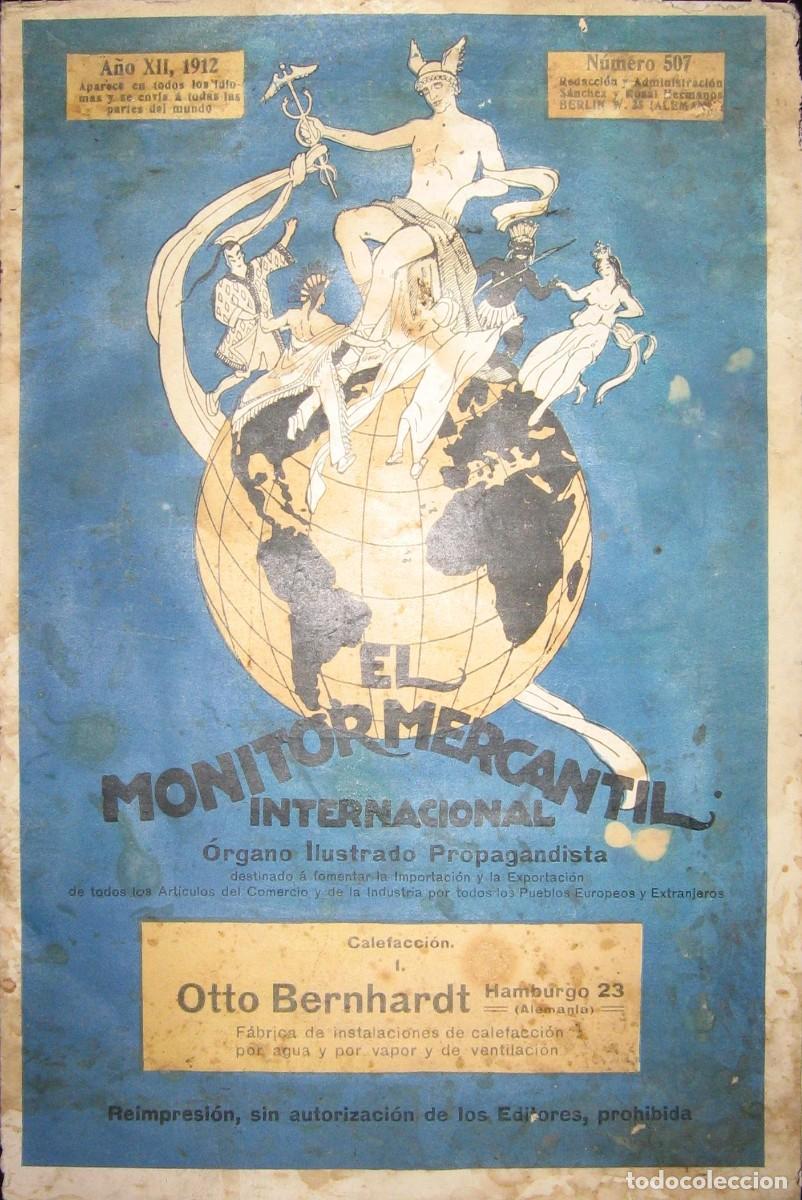 Cat&aacute;logos publicit&aacute;rios: EL MONITOR MERCANTIL. CAT&Aacute;LOGO DE CALEFACCI&Oacute;N BERNHARDT, ORIGINAL DE 1912.