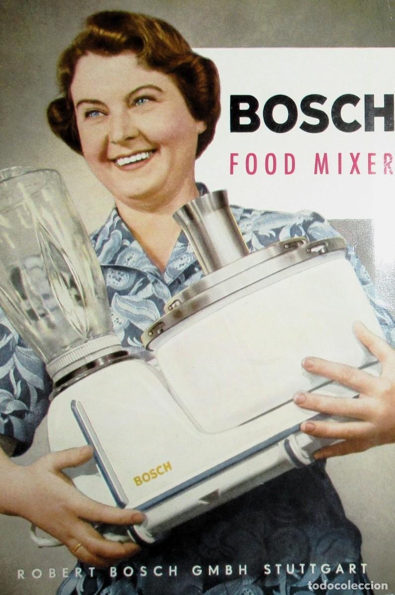 Werbekataloge: RECETARIO E INSTRUCCIONES DE USO DEL ROBOT DE COCINA BOSCH FOOD MIXER. ORIGINAL DE 1961. EN INGL&Eacute;S.