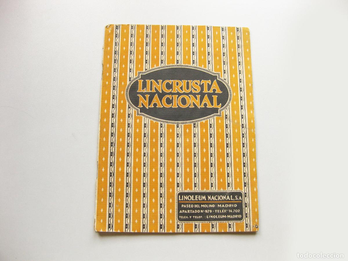 Cat&aacute;logos publicitarios: CAT&Aacute;LOGO DE LINOLEUM NACIONAL S.A. LINCRUSTA NACIONAL