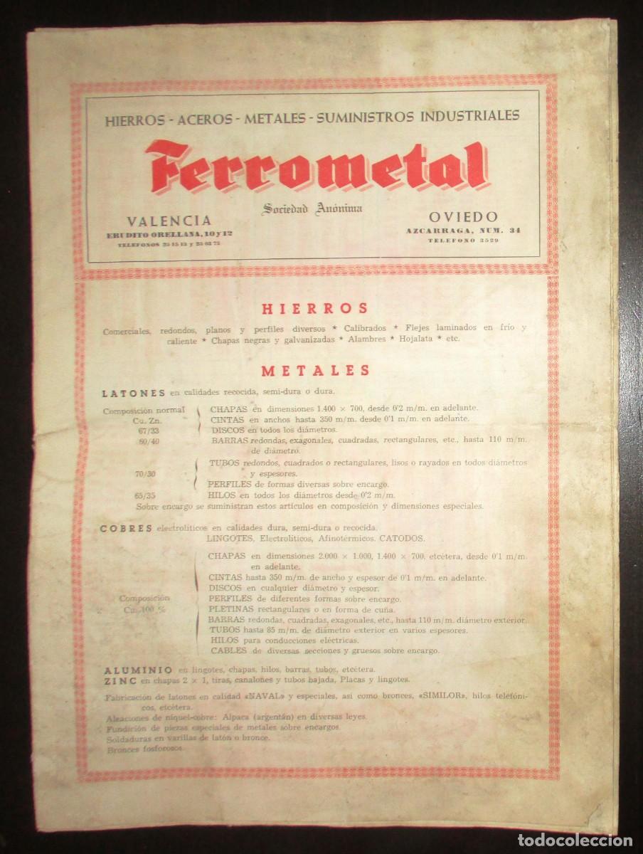 Advertising Catalogs: FERROMETAL. ANTIGUO CAT&Aacute;LOGO DE SUMINISTROS INDUSTRIALES FERROMETAL S.A. VALENCIA Y OVIEDO.