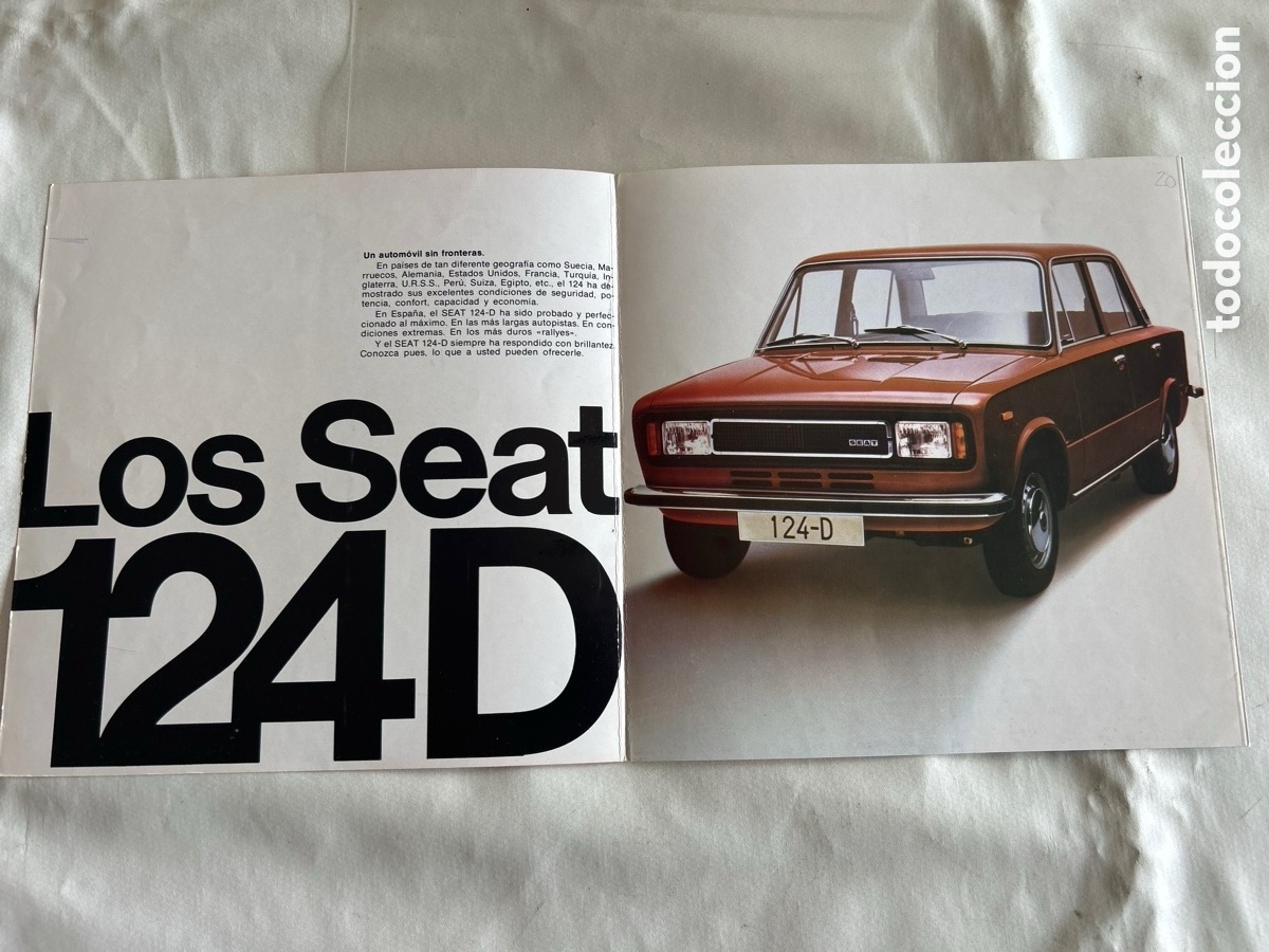 Cat&aacute;logos publicitarios: Catalogo publicidad Seat 124D Especial