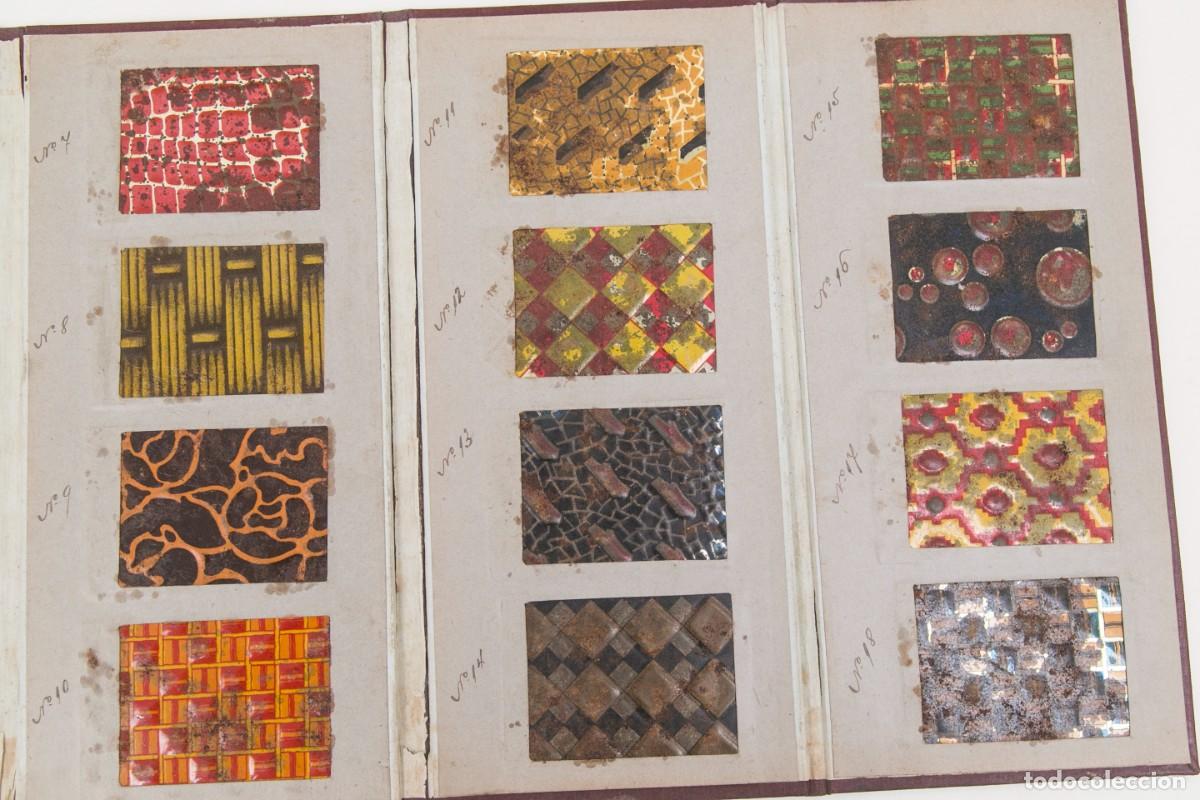 Cat&aacute;logos publicitarios: MUESTRARIO DE CHAPAS MET&Aacute;LICAS LITOGRAFIADAS - LA ART&Iacute;STICA - CORU&Ntilde;A - C. 1900