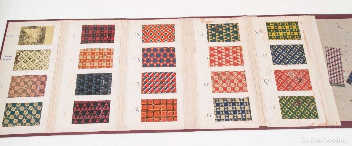 Cat&aacute;logos publicitarios: MUESTRARIO DE CHAPAS MET&Aacute;LICAS LITOGRAFIADAS - METALGRAF - BADALONA - C. 1900