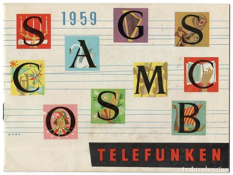 Advertising Catalogs: Cat&aacute;logo Publicitario TELEFUNKEN 1959 - Radios V&aacute;lvulas - Original Vintage