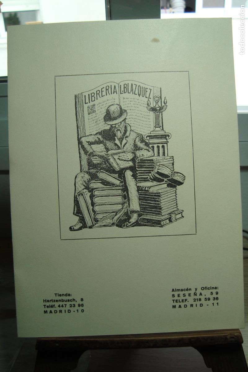 Cat&aacute;logos publicitarios: ANTIGUA TARJETA NAVIDAD LIBRERIA L. BLAZQUEZ MADRID 1973.